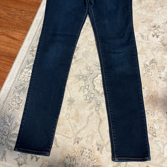 Womens American Eagle Size 8 Long Skinny Dark Wash Jeggings - Picture 3 of 5